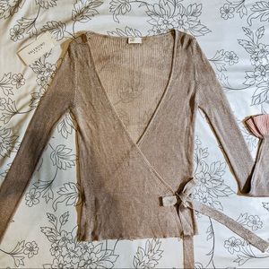 Valentino Light Pink/Blush/Sparkle Top size 4